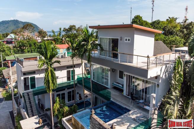 Unique Eight Bedroom + Rooftop Terrace Sea View Pool Villa for Rent in Rawai/Sai Yuan-1