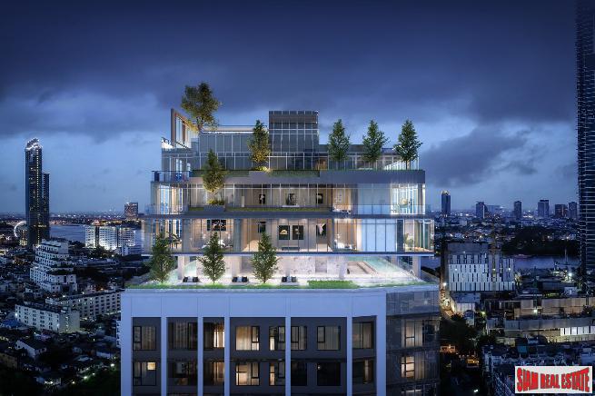 Nearing Completion is this Low Density Luxury Condos suited for Living and Investment at Charoenkrung Road, Sathorn - Last 3 Bed Unit - Discount and 6% Rental Guarantee for 2 Years!