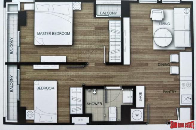 The Key Sathorn-Ratchapruek | Two Bedroom 17th Floor Condo with Green Views in Wutthakat-17