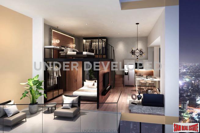 One Bedroom Duplex Development Built 500 M. from New Orange MRT Line in Rama 9-6
