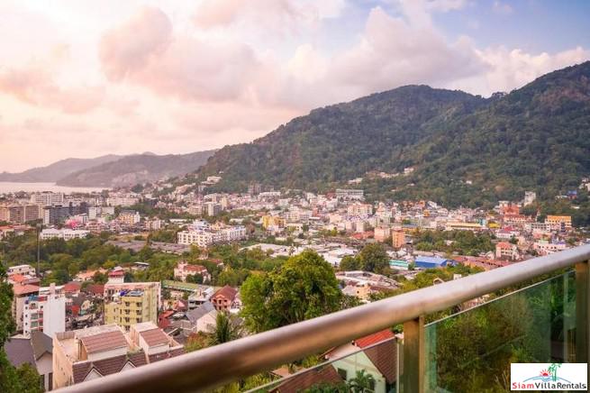 The Royal Bay View Villas | Two Bedroom Family Penthouse Duplex for Rent with Panoramic Patong Bay Sea Views-0
