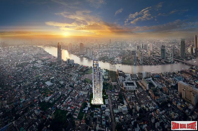 New Riverside High-Rise Condo in Construction in a Community by Leading Thai Developer - 3 Bed Units - Up to 6% Discount!