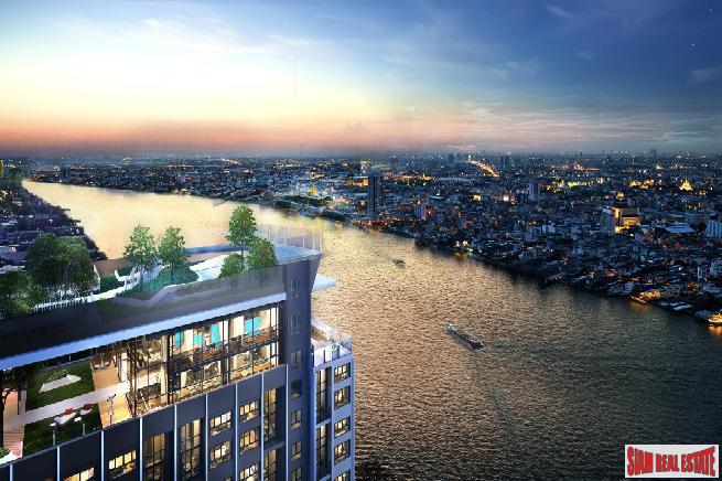 Nearing Completion is this High-Rise Riverside Smart Condo by Leading Thai Developer at Bang Phlat - 1 Bed Units-1