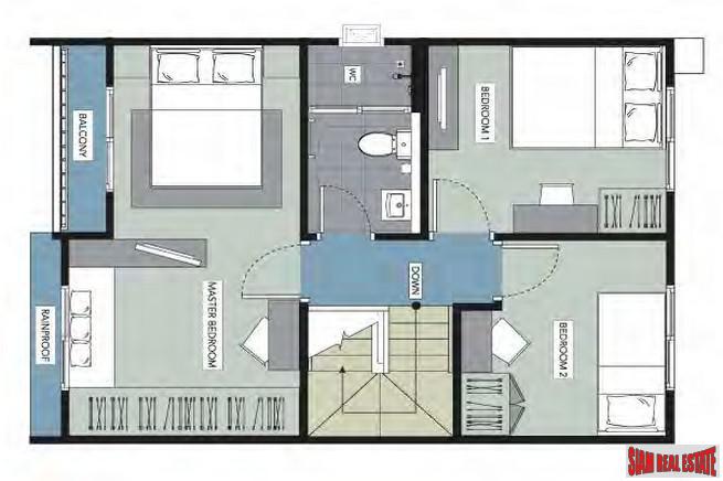 New Development of Modern Town Houses in Secure Estate with Excellent Facilities, close to Mega Bangna, Bang Phli