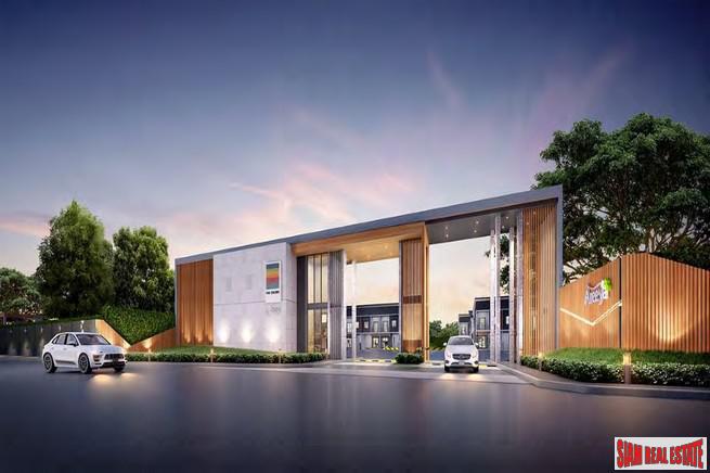 New Development of Modern Town Houses in Secure Estate with Excellent Facilities, close to Mega Bangna, Bang Phli
