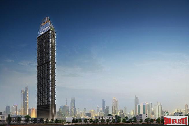 Park Origin Chula Samyan | Unique Corner Two Bedroom Loft-Style Condo for Sale in Siam Area of Bangkok-0