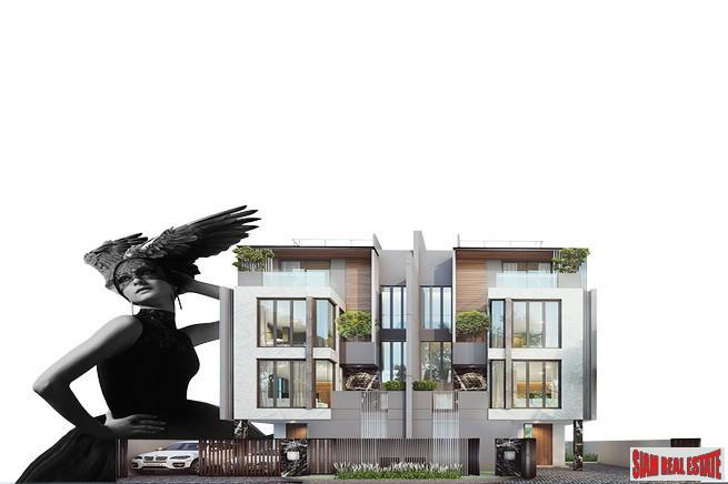 Secure Estate of Luxury Town Homes in Construction at Sukumvit 101, Phunnawithee-10