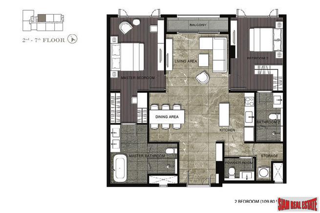 Nivati Thonglor 23 | Rare Unit 2 Bed Unit for Sale 1.5MB Under Contract Price!-9
