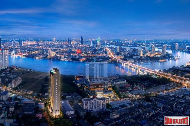 New Off-Plan Riverside High-Rise Condo at Charoennnakhon - 1 Bed Units - Only 20% Down-Payment!-0