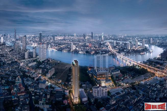 New Off-Plan Riverside High-Rise Condo at Charoennnakhon - 1 Bed Loft Units - Only 20% Down-Payment!