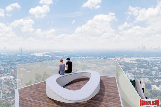 New High-Rise of Loft Duplex Smart Home Condos by BTS Phra Khanong at Rama 4 Road with City and Chao Phraya River Views - 1 Bed Plus Units - Last Few Units Back to Market!-16