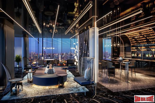 Pre-Sale of Hot New Luxury High-Rise Condo of Loft Units at the New Central Business District next to MRT Huai Khwang - 2 Bed Loft Units - Free Full Furniture and Discount!-6