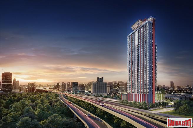 Nearing Completion is this High-Rise Condo with Huge Facilities and Unique Designs only 300 metres to MRT Phra Ram 9, Rama 9 Road - 1 Bed Units-12