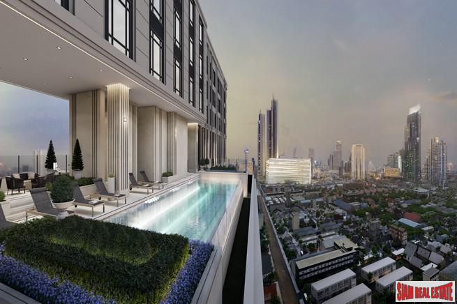 New Luxury Neo Classic Designed High-Rise at Charoennakorn close to Icon Siam, BTS Gold Line and the Riverside - 2 Bed Units - BitCoin Accepted as Payment-2