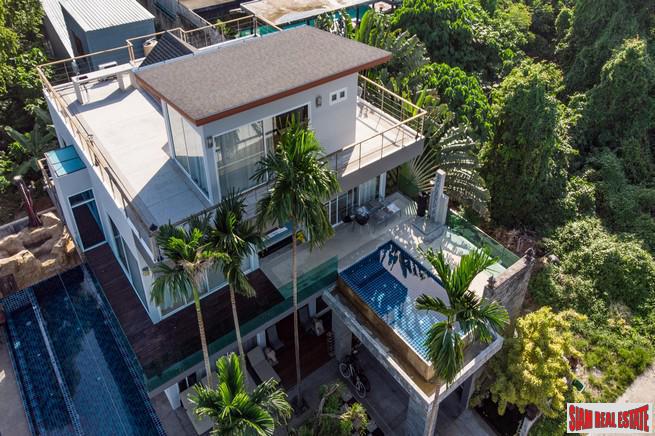 Unique Eight Bedroom + Rooftop Terrace Sea View Pool Villa for Sale in Rawai/Sai Yuan-0