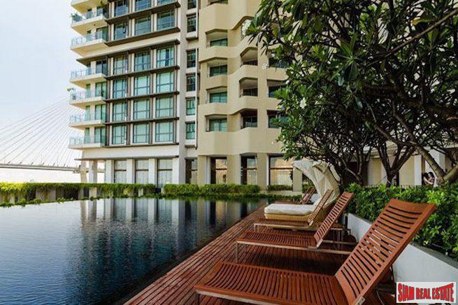 The Pano | Exceptional River Views from this Three Bedroom Corner Condo for Rent in Surasak